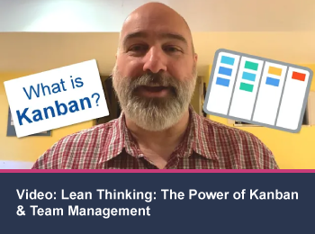 Lean thinking power kanban team management banner